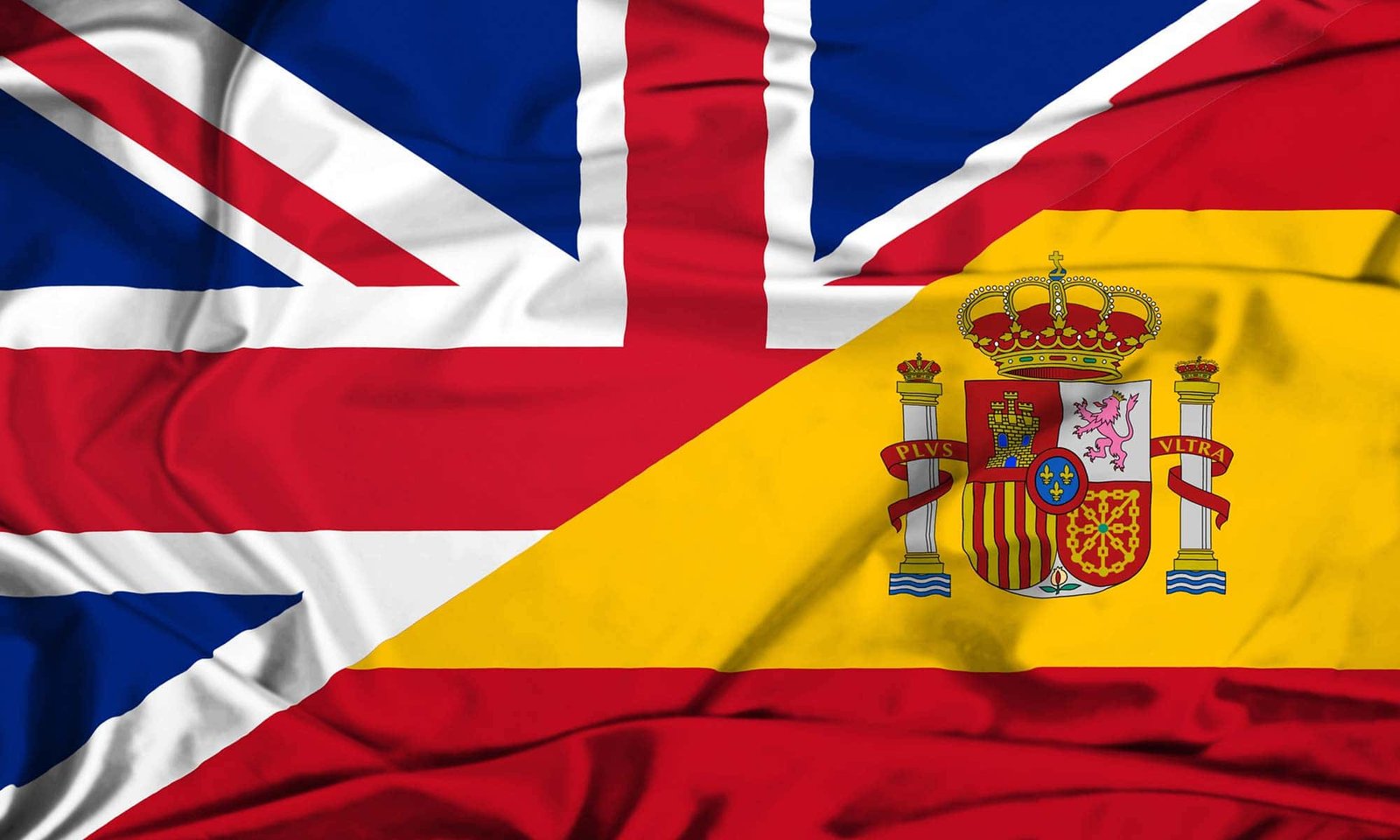 british and spanish flags